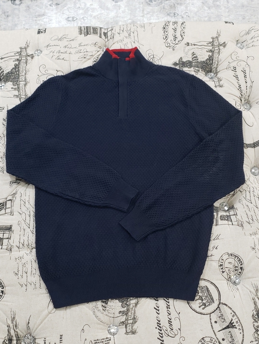 🇨🇦  Perry Ellis Men's  Zip-Up Sweater
